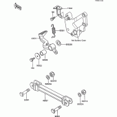 Схема узла: Лапка тормоза для Kawasaki ZX600 GPX600R