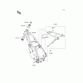 Схема узла: Рама для Kawasaki KX250/ KX252 KX250