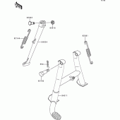 Схема вузла: Stand(s) для Kawasaki BJ250 Estrella RS