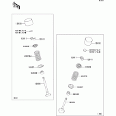 Схема вузла: Клапан(и)(1/2) для Kawasaki ZX1000 Ninja ZX-10R