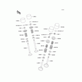 Схема узла: Клапан(ы) для Kawasaki ZX600 ZZ-R600