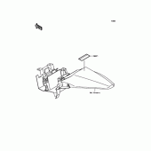 Схема вузла: Інформаційні наклейки для Kawasaki KLX110 KLX110L