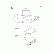 Схема узла: Сиденье для Kawasaki ZX400 ZZR400