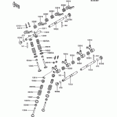 Схема узла: Клапан(ы) для Kawasaki ZX600 GPX600R