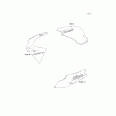 Схема вузла: Decals(black)(zx900-b3) для Kawasaki ZX900 Ninja ZX-9R