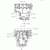Схема вузла: Болти картера двигуна для Kawasaki ZX600 Ninja ZX-6R