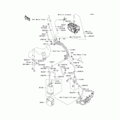 Схема вузла: Fuel evaporative system(ca) для Kawasaki VN2000 Vulcan 2000 Limited