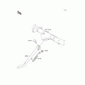 Схема вузла: Підставка для Kawasaki VN1600 Vulcan 1600 Nomad