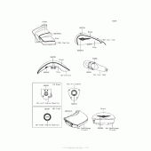 Схема вузла: Decals (Gray/black)(Bhf) для Kawasaki VN1700 Vulcan 1700 Voyager ABS