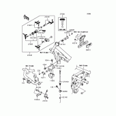 Схема вузла: Замок запалювання для Kawasaki BJ250 250TR