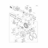 Схема вузла: Drive shaft/final gear(1/2) для Kawasaki ZG1000 1000GTR