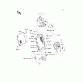 Схема узла: Радиатор для Kawasaki VN1700 VN1700 Classic