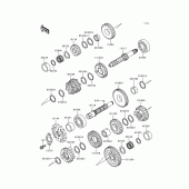 Схема узла: Трансмиссия для Kawasaki EX250 Ninja 250