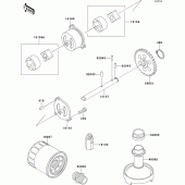 Схема узла: Масляный насос для Kawasaki ZX600 ZZ-R600