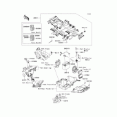 Схема вузла: Електроустаткування для Kawasaki ZR1200 ZRX1200 DAEG