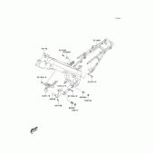 Схема вузла: Рама для Kawasaki KLV1000