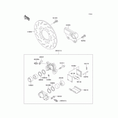 Схема узла: Задний тормоз для Kawasaki ZX750 Ninja ZX-7R