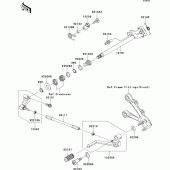 Схема узла: Переключатель передач для Kawasaki ZX600 Ninja ZX-6R