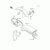 Схема вузла: Крило для Kawasaki VN400 Vulcan II