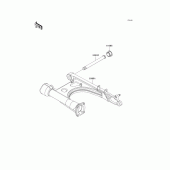 Схема вузла: Задній важіль (Маятник) для Kawasaki VN1500 Vulcan 1500 Classic FI