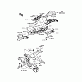 Схема вузла: Заднє крило для Kawasaki ZX1000 Ninja H2R