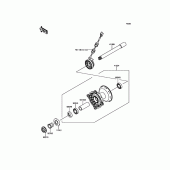Схема узла: Ступица переднего колеса для Kawasaki KLX450 KLX450R
