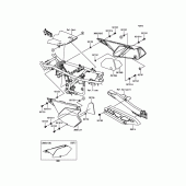 Схема вузла: Side Covers/Chain Cover для Kawasaki KLX250 KLX250