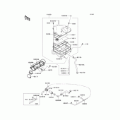 Схема узла: Воздушный фильтр для Kawasaki ZX900 Ninja ZX-9R
