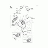 Схема узла: Воздушный фильтр для Kawasaki EX650 Ninja 650