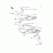 Схема узла: Заднее крыло для Kawasaki ZG1400 Concours 14 ABS
