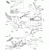 Схема вузла: Side covers для Kawasaki ZX636 Ninja ZX-6R