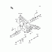 Схема вузла: Кріплення двигуна для Kawasaki ZR750 Zephyr