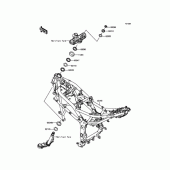 Схема узла: Рулевая колонка(AGF) для Kawasaki BX250 NINJA 250SL