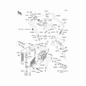 Схема вузла: Радіатор (1/2) для Kawasaki VN1500 Vulcan 1500 Classic FI