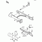 Схема узла: Swing arm для Kawasaki VN1500 VN-15 SE