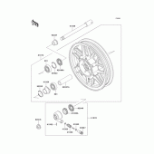 Схема вузла: Front wheel для Kawasaki ZG1200 Voyager XII