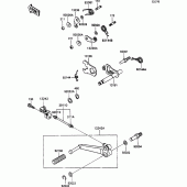 Схема вузла: Перемикач передач для Kawasaki ZX1100 ZZ-R1100