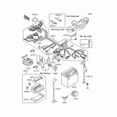 Схема вузла: Електроустаткування для Kawasaki ZR400 ZRX