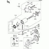 Схема вузла: Starter motor для Kawasaki ZX600 GPX600R