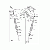 Схема вузла: Рокер & Клапан для Kawasaki BJ250 250TR