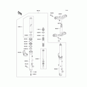 Схема вузла: Вилка передньої осі для Kawasaki ZG1000 Concours