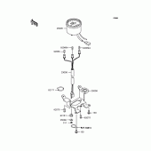 Схема вузла: Панель приладів для Kawasaki KL110 KSR