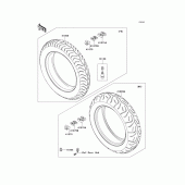 Схема вузла: Шини для Kawasaki VN1700 VN1700 Classic Tourer ABS