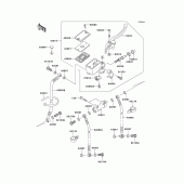 Схема узла: Передний тормозной цилиндр (E12/e13) для Kawasaki ZX600 Ninja ZX-6