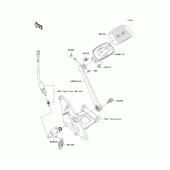 Схема узла: Лапка тормоза для Kawasaki VN900 VN900 Classic