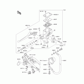 Схема вузла: Clutch master cylinder для Kawasaki VN1600 VN1600 Mean Streak