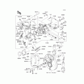 Схема вузла: Throttle(1/2) для Kawasaki VN1500 VN1500 Classic FI