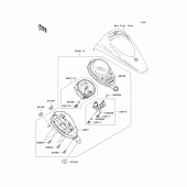 Схема вузла: Meter(s) для Kawasaki VN900 Vulcan 900 Custom