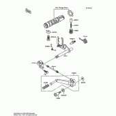 Схема вузла: Перемикач передач для Kawasaki ZX600 Ninja 600R