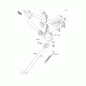 Схема узла: Stand(s) для Kawasaki KLX125 KLX125